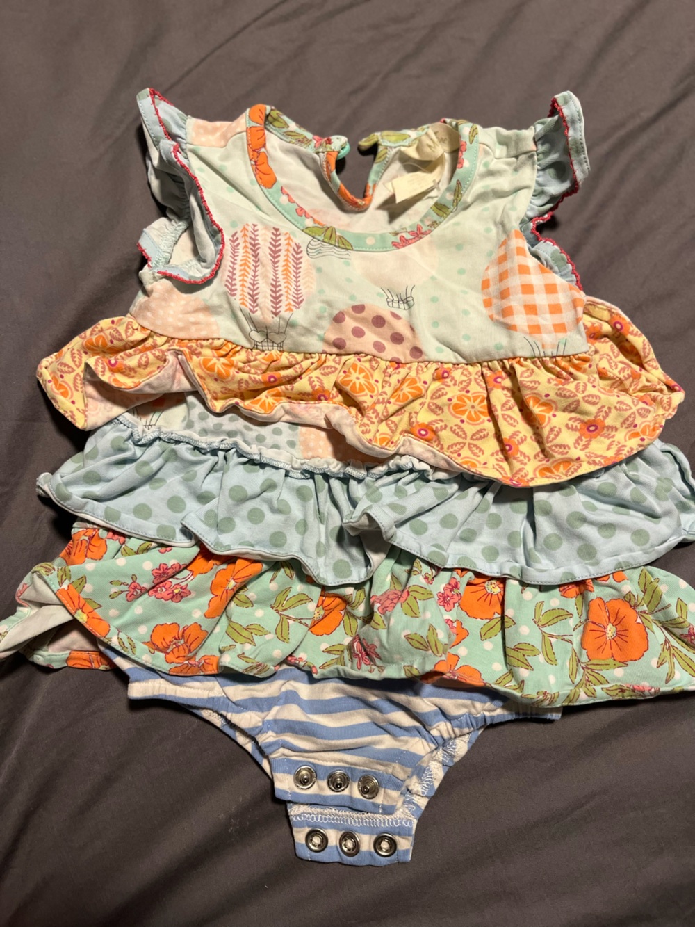 Matilda Jane Ruffle Romper - Multi Color
